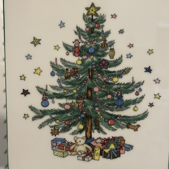 Nikko Christmas Christmastime Tree Ceramic Cheese Board Wall Decor Japan Holiday - Picture 4 of 8